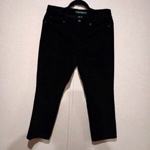 Lauren Jeans Co. Jeans Womens Size 8 Petite Black 98% Cotton Tapered EUC
